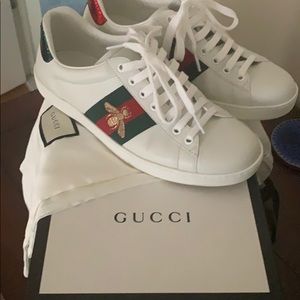 Gucci bee sneakers.